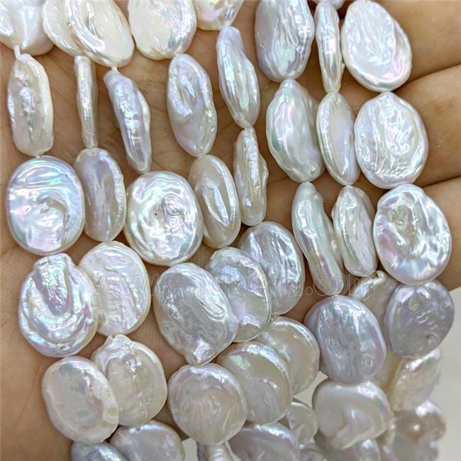 Baroque Style White Pearl Beads Freeform