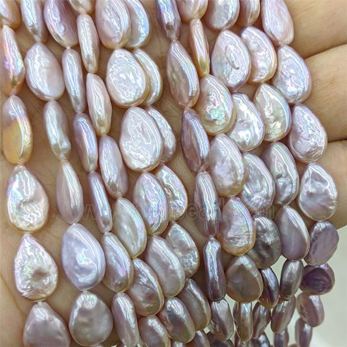 Natural Purple Pearl Beads Teardrop