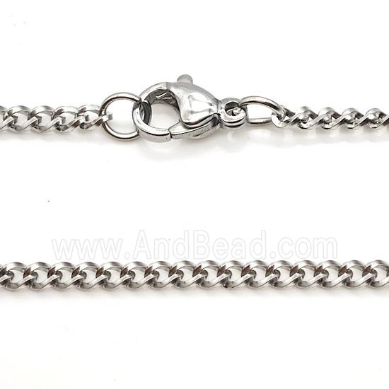 Raw Stainless Steel Necklace Chain