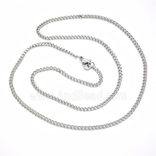 Raw Stainless Steel Necklace Chain