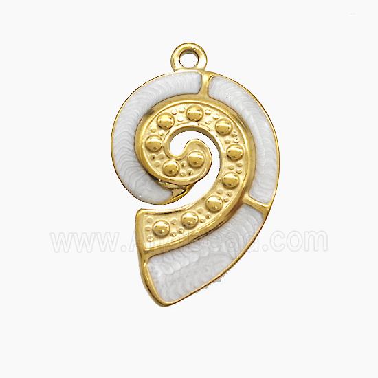 Stainless Steel Pendant, Gold plated
