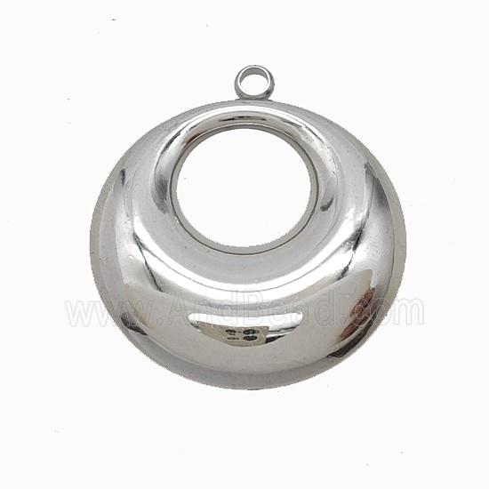 Raw Stainless Steel Gogo Pendant