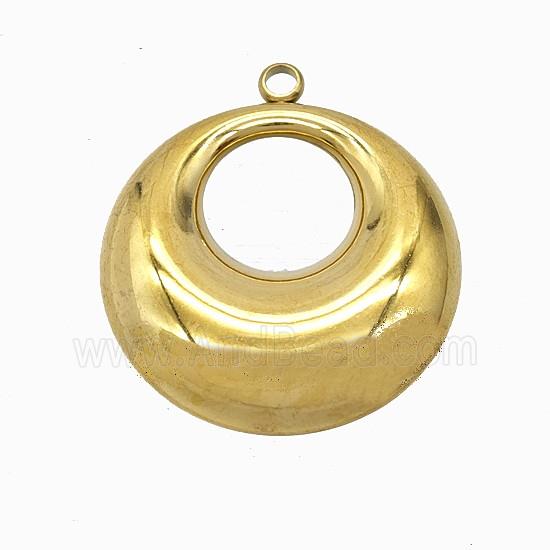 Stainless Steel Gogo Pendant Gold Plated