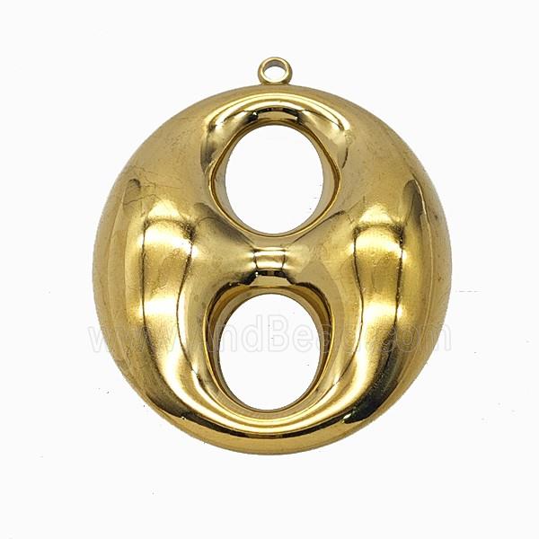 Soda Pop Pull-tab Charms Stainless Steel Pendant Gold Plated