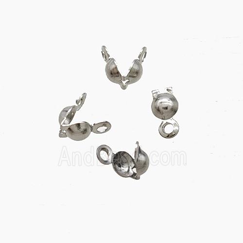 Raw Stainless Steel Beadtips For Ballchain