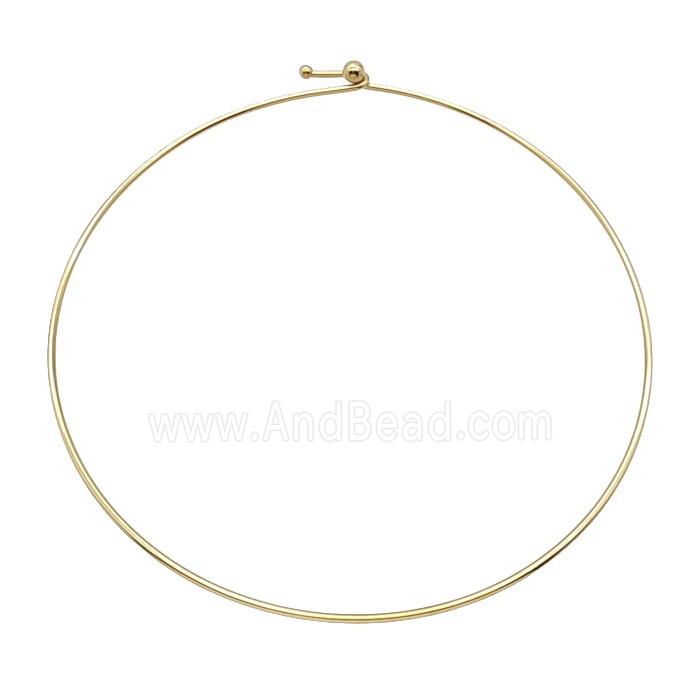 Stainless Steel Nacklace Wire Gold Plated