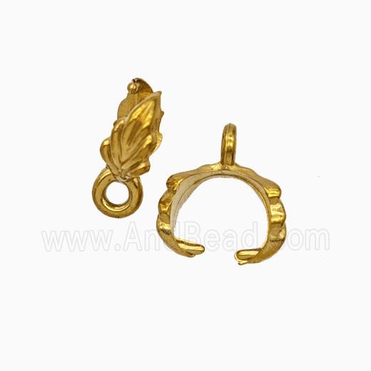 Stainless Steel Bail Gold Plated