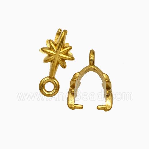 Stainless Steel Bail Gold Plated