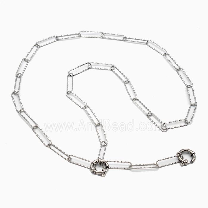 Raw Stainless Steel Necklace Chain