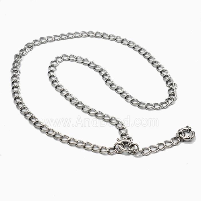 Raw Stainless Steel Necklace Chain