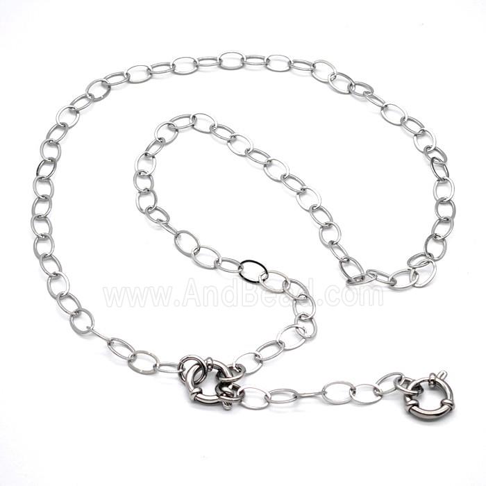 Raw Stainless Steel Necklace Chain