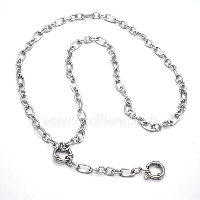 Raw Stainless Steel Necklace Chain