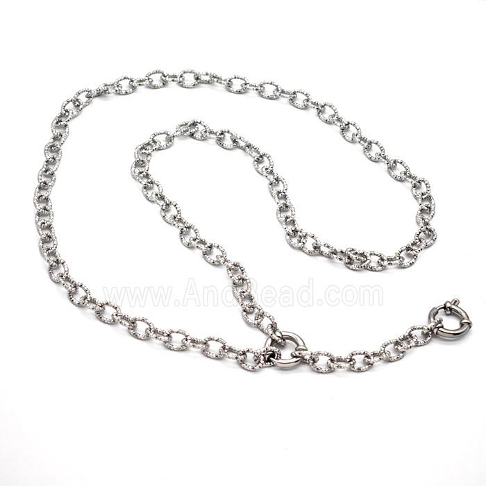 Raw Stainless Steel Necklace Chain