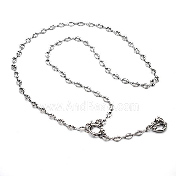 Raw Stainless Steel Necklace Chain