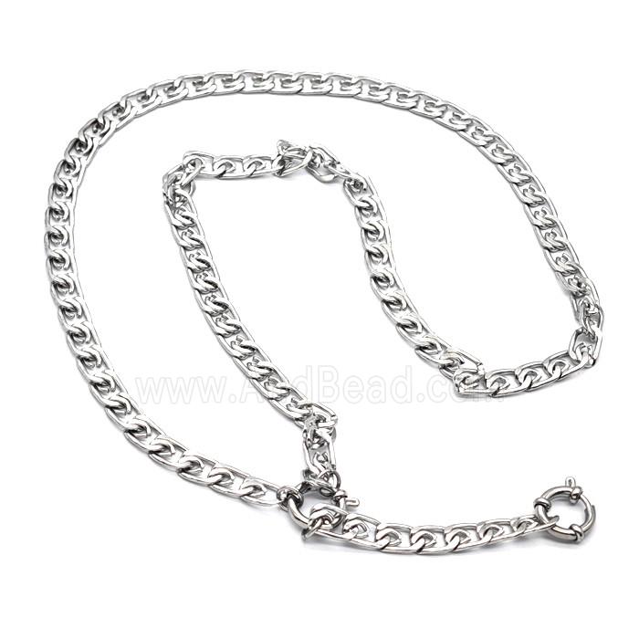 Raw Stainless Steel Necklace Chain