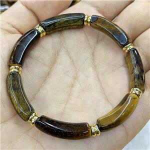 Natural Tiger Eye Stone Bracelets Stretchy, approx 7.5-20mm