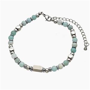Blue Amazonite Bracelets Adjustable, approx 4.5mm, 18-23cm length