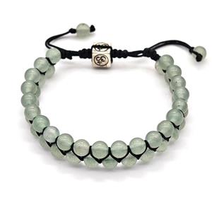 Green Aventurine Bracelets Adjustable, approx 6.5mm, 60mm dia