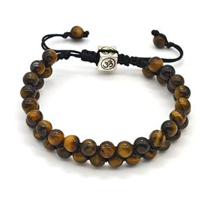 Tiger Eye Stone Bracelets Adjustable, approx 6.5mm, 60mm dia