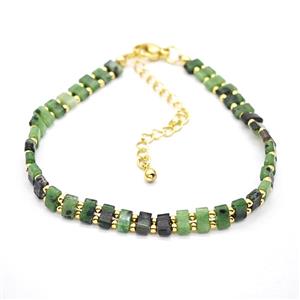 Green Zoisite Bracelets Adjustable, approx 5mm, 17-22cm length