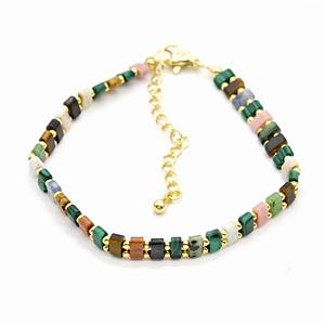 Mix Gemstone Bracelets Adjustable, approx 5mm, 17-22cm length