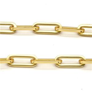 Aluminium Chain Duck Matte Gold, approx 9-23mm