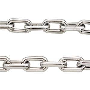 Alloy Chain Platinum Plated, approx 9-16mm