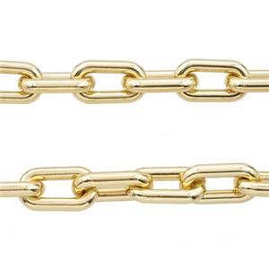 Alloy Chain Gold Plated, approx 9-16mm