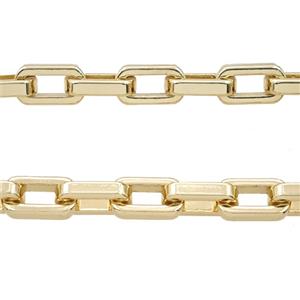 Alloy Chain Gold Plated, approx 8.5-15mm