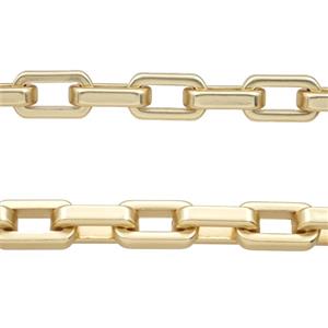 Alloy Chain Matte Gold, approx 8.5-15mm