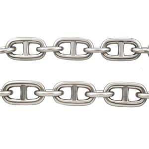 Alloy Chain Matte Silver, approx 11-15mm, 12.5-22mm