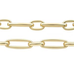 Alloy Chain Matte Gold, approx 10-15mm, 9-25mm