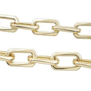 Alloy Chain Gold Plated, approx 14-25mm