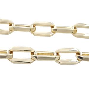 Alloy Chain Gold Plated, approx 13-22mm