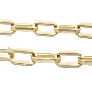 Alloy Chain Matte Gold, approx 13-22mm