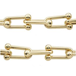 Alloy Chain Gold Plated, approx 18-33mm