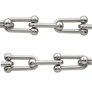 Alloy Chain Matte Silver, approx 18-33mm