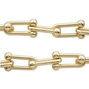 Alloy Chain Matte Gold, approx 18-33mm