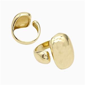 Copper Rings Gold Plated, approx 10-24mm, 18mm dia