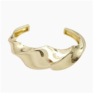 Copper Bangle Gold Plated, approx 26mm, 50-60mm dia