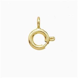 Copper Clasp Gold Plated, approx 5mm dia