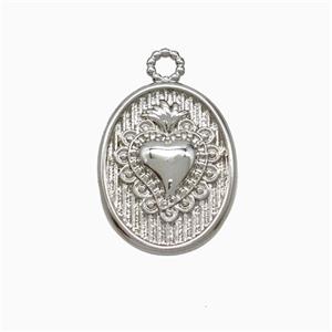 Copper Pendant Pave Zircon, Gold Plated, approx 13-16mm