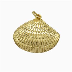 Copper Pendant, Gold Plated, approx 20-25mm