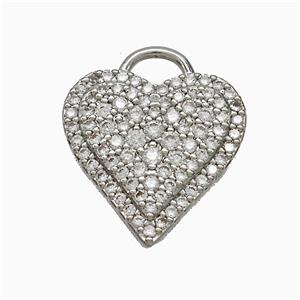 Copper Pendant Pave Zircon, Gold Plated, approx 16.5mm