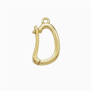 Copper Bail Gold Plated, approx 8.5-14mm