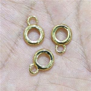 Copper Bail Gold Plated, approx 9mm