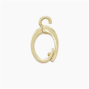 Copper Pendant, Gold Plated, approx 10-13mm