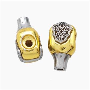 Tibetan Style Copper Guru Beads Antique Silver Gold, approx 12-21mm