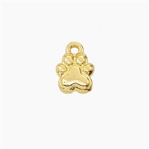 Copper Paws Pendant Gold Plated, approx 6mm