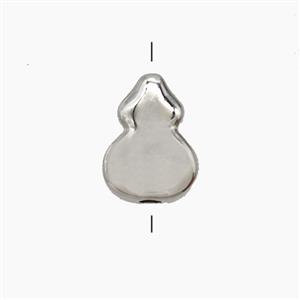 Copper Winepot Beads Platinum Plated, approx 8.5-11mm